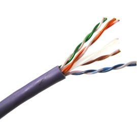 1000FT PURPLE PLENUM CAT6 SOLID  550MHZ