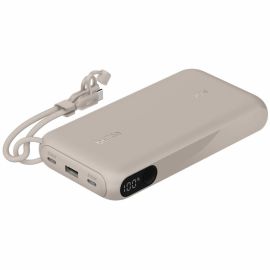 BOOSTCHARGE POWER BANK 20K W/ DISPLAY SAND