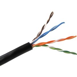 1000FT BLACK CAT5E PLENUM 350MHZ UTP CMP