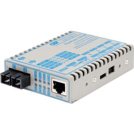 FlexPoint 10/100 Ethernet Fiber Media Converter RJ45 SC Single-Mode 60km