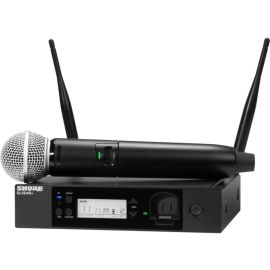FEATURING THE INDUSTRY STANDARD SM58 VOCAL MICROPHONE, THE HALF-RACK GLXD24+/SM5