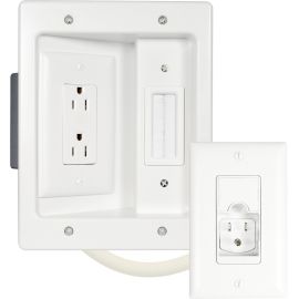 IN WALL TV POWER KIT, WHITE