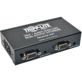 Tripp Lite by Eaton Dual VGA with Audio over Cat5/Cat6 Extender Box-Style Receiver 1440x900 60 Hz Up to 300 ft. (90 m) TAA