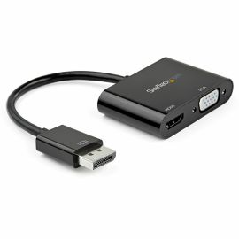 StarTech.com DisplayPort to HDMI VGA Adapter - DP 1.2 HBR2 to HDMI 2.0 4K 60Hz or VGA Monitor Converter - Digital Video Display Adapter