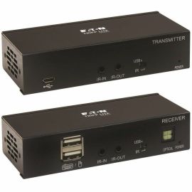 Tripp Lite by Eaton HDMI over Cat6 Extender Kit KVM Support 4K 60Hz 4:4:4 USB/IR PoC HDR HDCP 2.2 230 ft. TAA