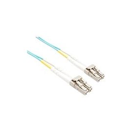 5 METER LC-LC OM3 10GIG FIBER OPTIC CABLE, AQUA, OFNR, 50/125 FIBER, MULTIMODE D