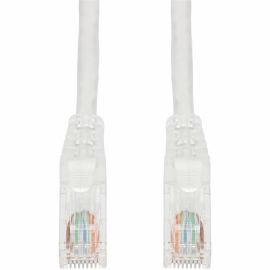 1FT WHITE CAT6A UTP PVC SNAGLESS EASY CLEAR BOOT TAA