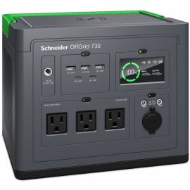 SCHNEIDER OFFGRID PORTABLE POWER STATION 730, 120V, 738WH LITHIUM-ION, 3 NEMA, S