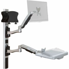 AX WALL ARM W/ CPU HOLDER - STANDARD ASSEMBLY INCLUDES: WALL TRACK & CABLE MANAG