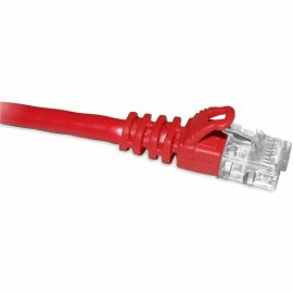 ENET Cat6a Red 10 Foot Patch Cable with Snagless Molded Boot (UTP) High-Quality Network Patch Cable RJ45 to RJ45 - 10Ft