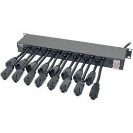 Tripp Lite by Eaton 16-Outlet 1U Rack-Mount AC Charger Power Strip 120V 15A 15 ft. (4.57 m) Cord