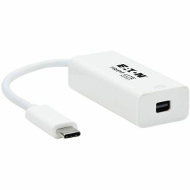 Tripp Lite by Eaton USB-C to Mini DisplayPort Active Adapter Cable with Equalizer (M/F) UHD 8K HDR DP 1.4 White 6 in. (15.2 cm)