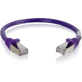 6IN CAT6 SNAGLESS SHIELDED (STP)NETWORK PATCH CABLE - PURPLE