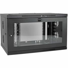 Tripp Lite by Eaton SmartRack 9U Low-Profile Switch-Depth-Plus Wall-Mount Mini Rack Enclosure Wide Acrylic Window