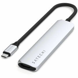 6-IN-1 USB-C SLIM MULTIPORT ADAPTER (SILVER)