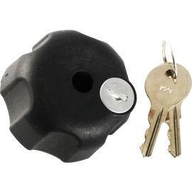 KNOB W LOCK 1/4-20 STEEL INSERT B SIZE