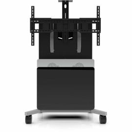 MOBILE CART SUPPORTS SINGLE DISPLAY UP TO 86 INCH. INCLUDES POWERED SPEAKER MODU