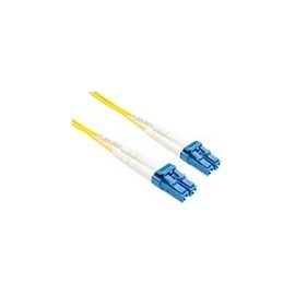 12 METER LC-LC SINGLEMODE FIBER OPTIC CABLE, YELLOW, OFNR, 9/125 FIBER, SINGLE-M