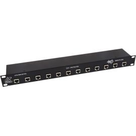 DITEK DTK-RM12ETHS RACK MOUNT ETHERNET SURGE PROTECTOR, SHIELDED CAT5E, CAT6 AND