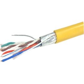 1000FT YELLOW CAT5E 350MHZ SOLID FTP CAB