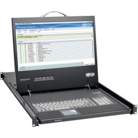 Tripp Lite by Eaton 1U Rack-Mount Console with 19 in. LCD 1920 x 1080 (1080p) DVI or VGA Video TAA