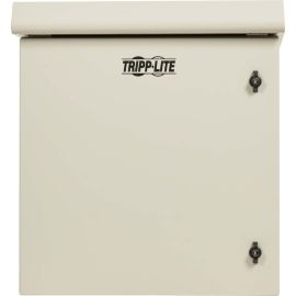 Tripp Lite by Eaton SmartRack Industrial Enclosure with Lock - NEMA 3R, Wall Mount, Metal Construction, Hinged Back, Internal Fans, 32 in. Depth, 12U, Gray