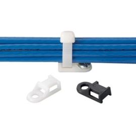 Panduit Cable Tie Mount - Screw Applied, #8 Screw (M4), Bulk Package.