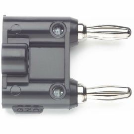 Pomona Double Banana Plug, Black