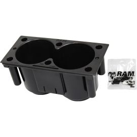 RAM 4IN FACE PLATE DUAL CUP HOLDER