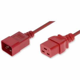 1FT C20 C19 12 AWG RED PWR CBL 250V AT 20A
