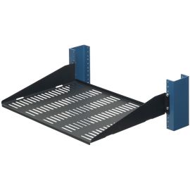 2U 2POST VENTED CANTILEVER SHELF 13IN (D) - FLANGED DOWN