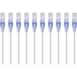 SLIM CAT6A CABLE - 10PK_ 3FT WHITE