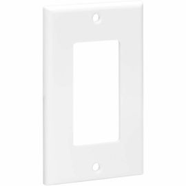 Tripp Lite by Eaton Single-Gang Faceplate, Decora Style - Vertical, White