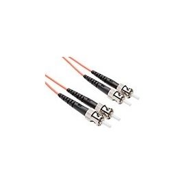7 METER ST-ST OM1 1GIG FIBER OPTIC CABLE, ORANGE, OFNR, 62.5/125 FIBER, MULTIMOD