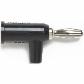 Pomona Banana Plug With Safety Collar, Solderless, 10 Pcs, Black