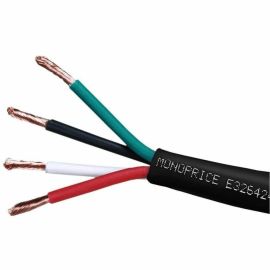 MONOPRICE SPEAKER WIRE  CL2 RATED  4-CONDUCTOR  14AWG  1000FT  BLACK