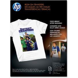 HEWLETT-PACKARD-PAPER - IRON-ON TRANSFERS - LETTER A SIZE (8.5 IN X 11 IN) - 12