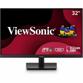 ViewSonic VA3209M 32 Inch IPS Full HD 1080p Monitor with Frameless Design, 75 Hz, Dual Speakers, HDMI, and VGA Inputs for Home and Office