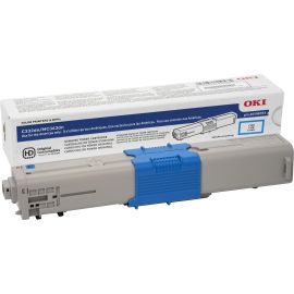 Oki Original LED Toner Cartridge - Cyan - 1 Each