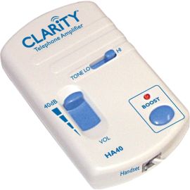 CLARITY HA 40 TELEPHONE AMPLIFIER FOR HEARING LOSS PORTABLE