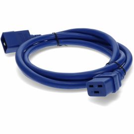 ADDON 8FT C19 FEMALE TO C20 MALE 12AWG 100-250V AT 10A BLUE POWER CABLE