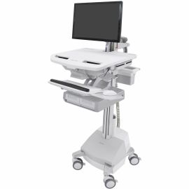 Ergotron StyleView Cart with LCD Pivot, SLA Powered, 2 Drawers (2x1)