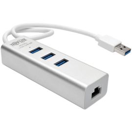 Tripp Lite by Eaton USB 3.0 SuperSpeed to Gigabit Ethernet NIC Network Adapter with 3 Port USB 3.0 Hub