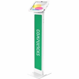 IPAD AIR 10.9IN (4-5TH GEN) SPACE ENCLOSURE BRANDABLE FLOOR STAND WHITE