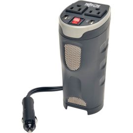 Tripp Lite by Eaton 200W PowerVerter Ultra-Compact Car Inverter with 2 Outlets and 2 USB Charging Ports Cup Holder Design