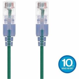 MONOPRICE SLIMRUN CAT6A ETHERNET PATCH CABLE - SNAGLESS RJ45_ UTP_ PURE BARE COP