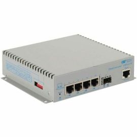 10/100/1000 4XRJ-45 POE SWITCH 60W BT MGT 1G SFP -40 TO 60C DC PWR
