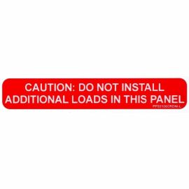 SOLAR LABEL 1X6 CAUTION NO