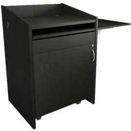 PRE-CONFIGURED L2 SERIES LECTERN, 28IN W, 25IN D, WITH CONNECTIVITY AND FLIP UP