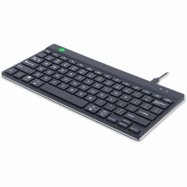 R-GO TOOLS ERGONOMIC COMPACT BREAK WIRED BLACK KEYBOARD